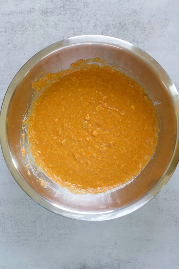 protein pumpkin muffin mixture