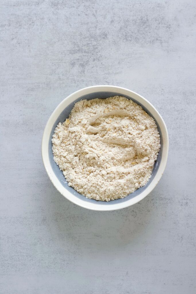 dry ingredients for the protein pumpkin muffin
