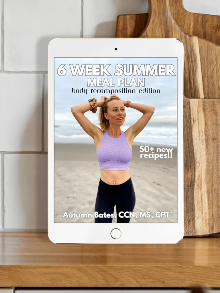 6 Week Summer Meal Plan body recomposition edition.