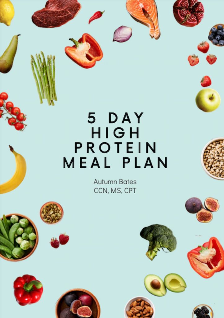 high protein meal plan