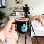 dirty chai latte in a mug