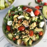 high protein caprese salad