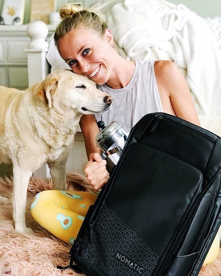 autumn bates and a dog (1)