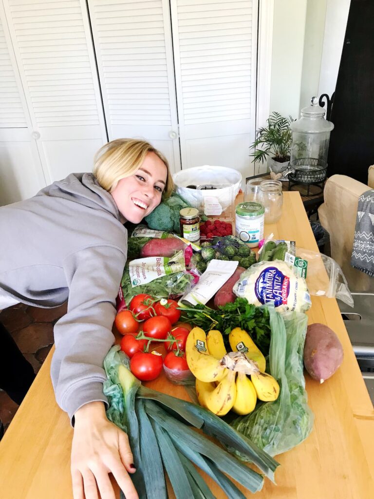 autumn bates with detox groceries