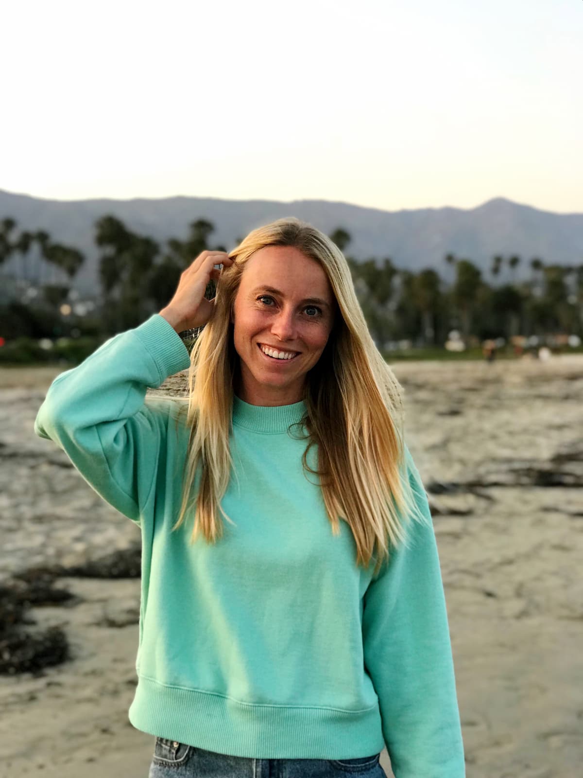autumn bates at the beach