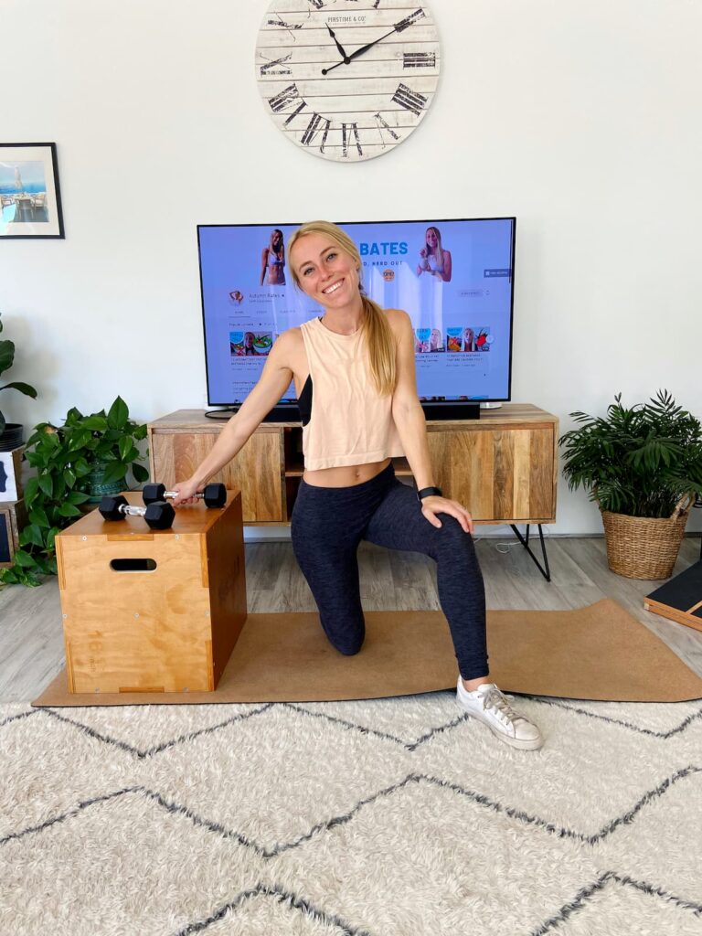 autumn bates in workout clothes