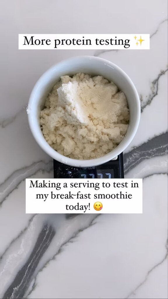 autumn's protein powder instagram poll