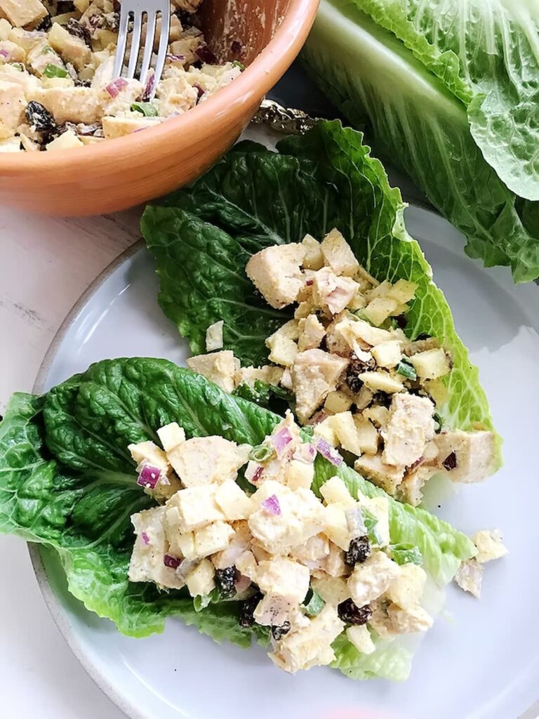 low carb lettuce wrap with chicken