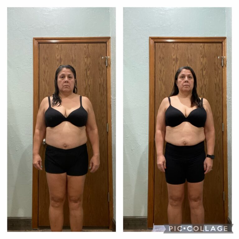 weight loss results postmenopause