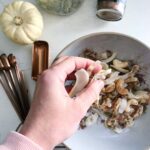 grain free granola being prepped