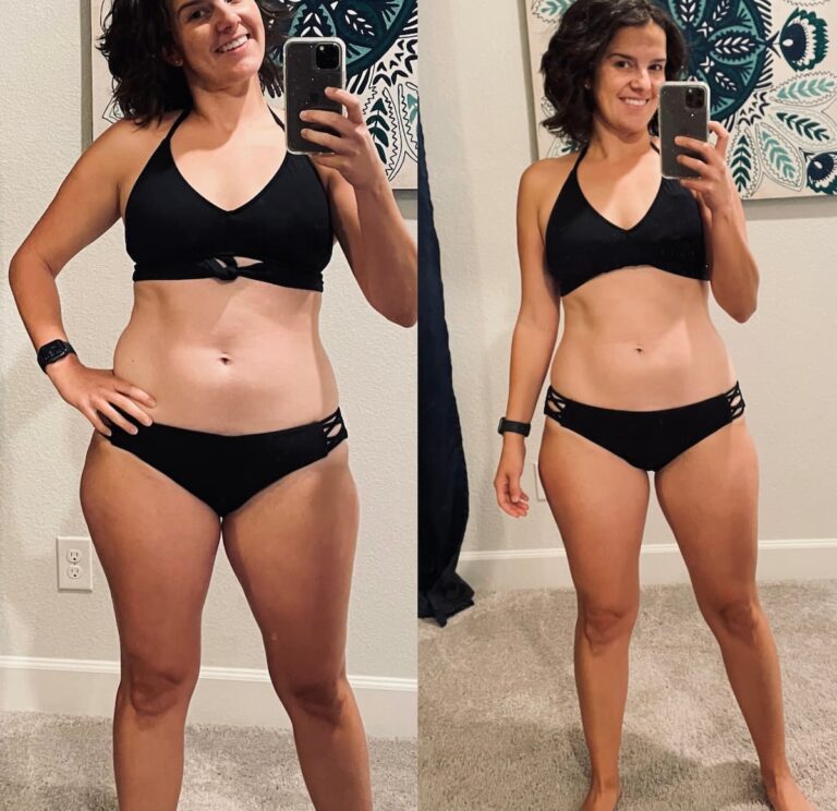 whitney before and after weight loss results