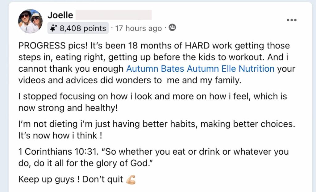 joelle's weight loss