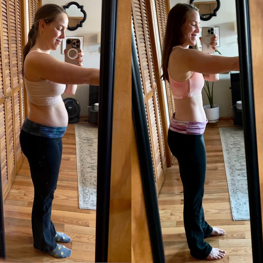 postpartum weight loss results