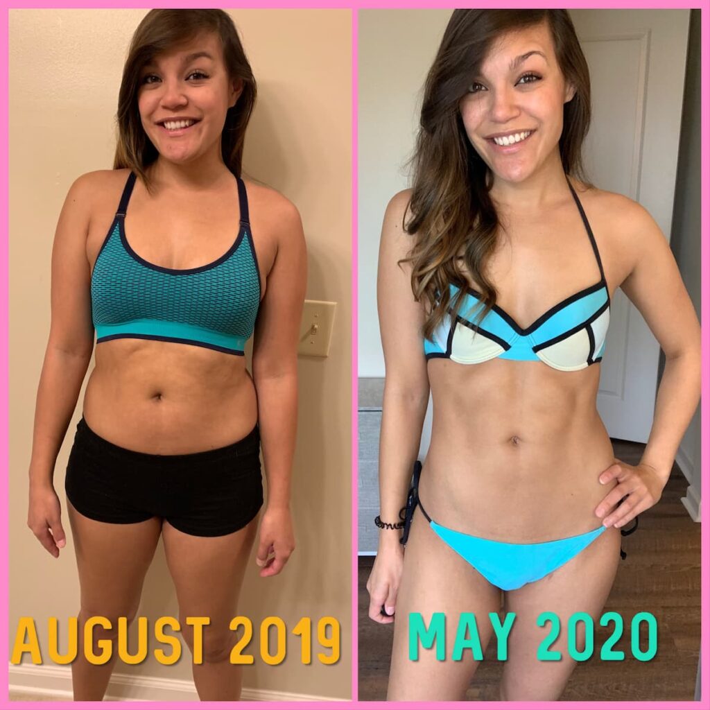monica weight loss result