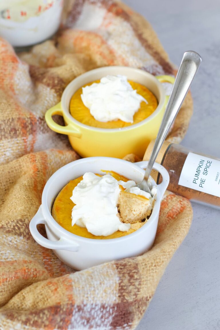pumpkin pie cheesecake with a fork in it
