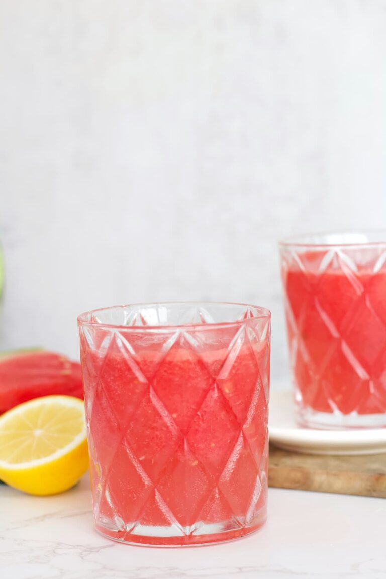 watermelon mocktail in a glass