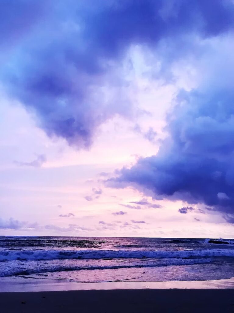 night sky at the beach