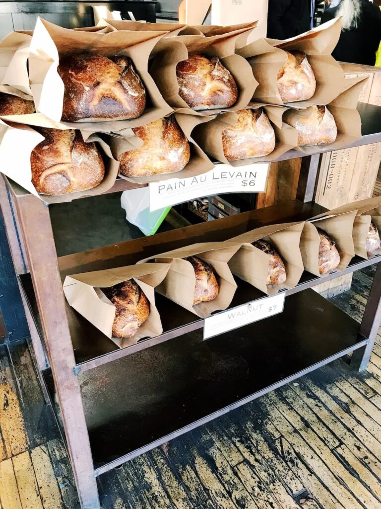 a lot of bread on a rack