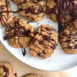grain-free chocolate dipped cookies on a plate
