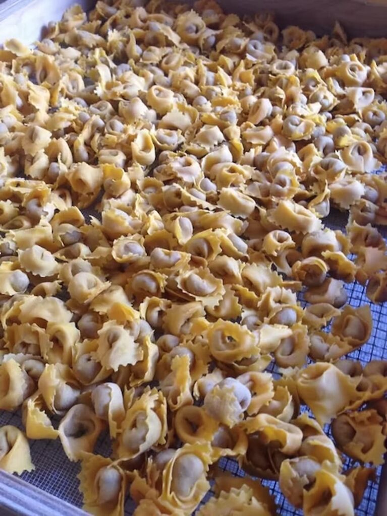 homemade ravioli in italy