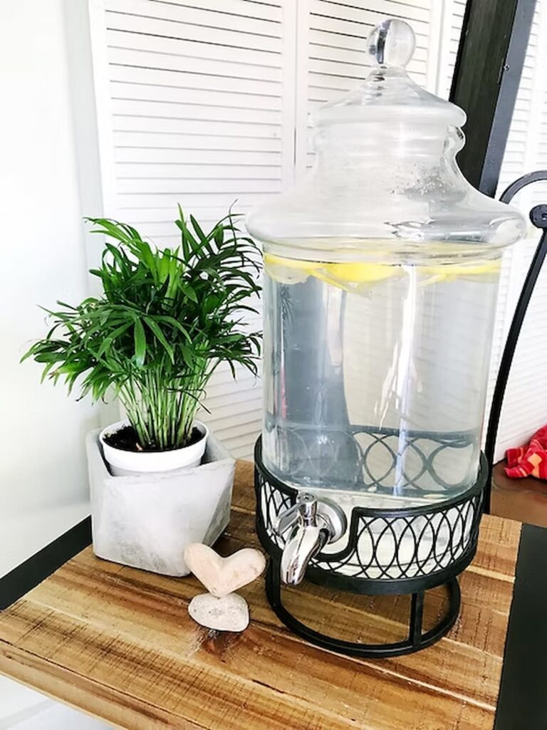 lemon water in a jug