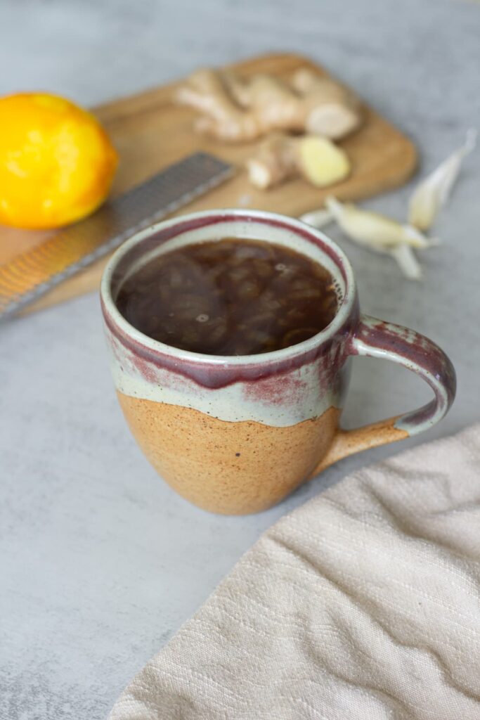 bone broth in a mug