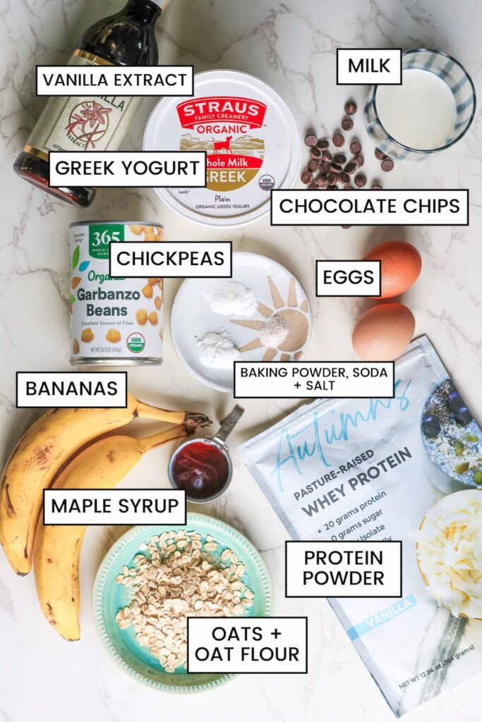 chocolate chip protein muffins ingredients