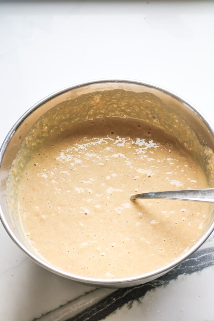 chocolate chip protein muffins batter