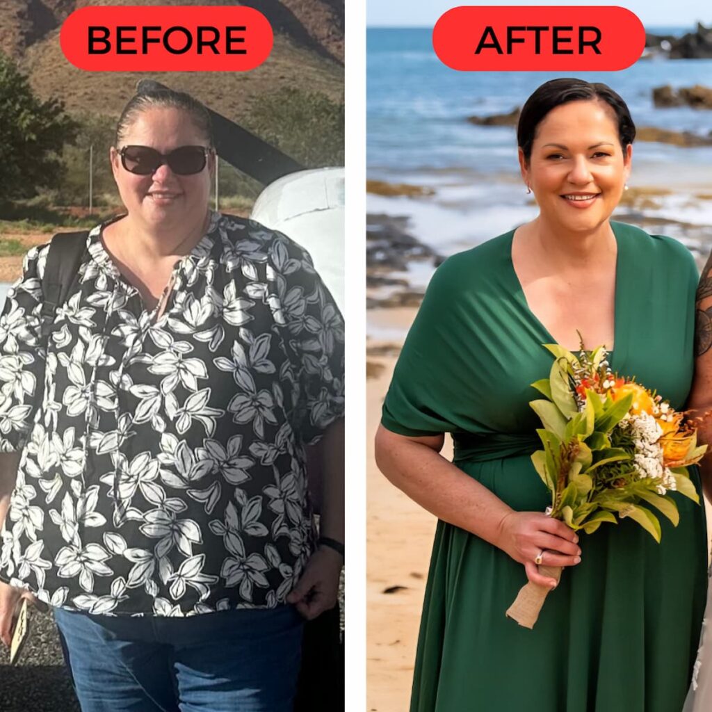 weight loss results before and after