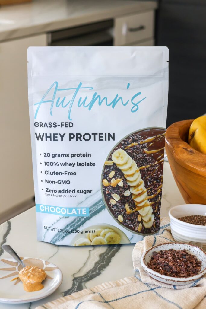 autumn's chocolate whey protein powder