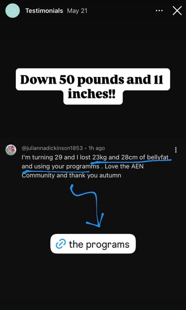 julianna's weight loss results